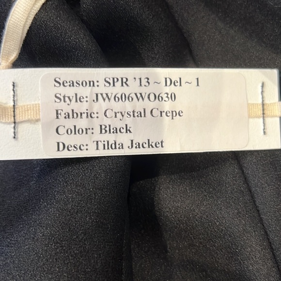 J Brand Black Crystal Crepe Tilda Jacket/ Blazer - Picture 5 of 5